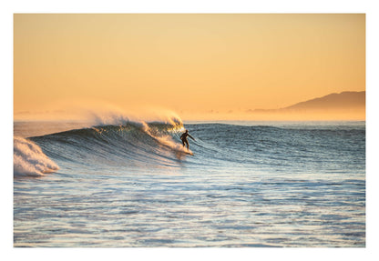 Golden Hour Surfer Framed Art