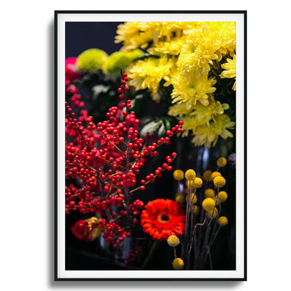 Golden Bloom Framed Art