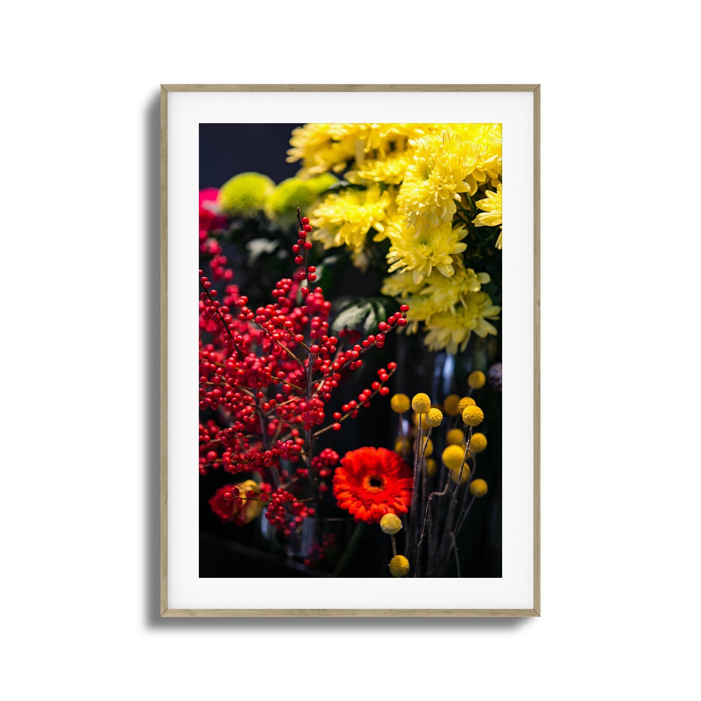 Golden Bloom Framed Art
