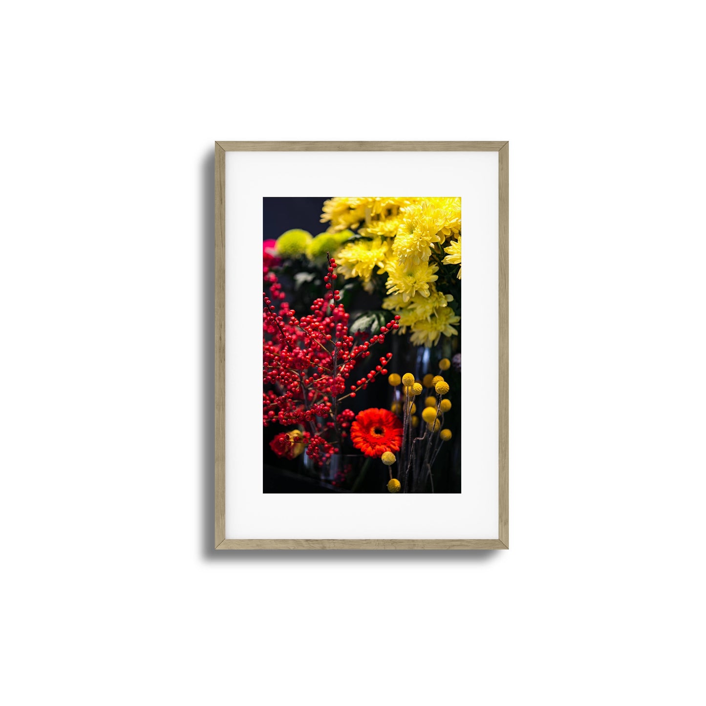 Golden Bloom Framed Art