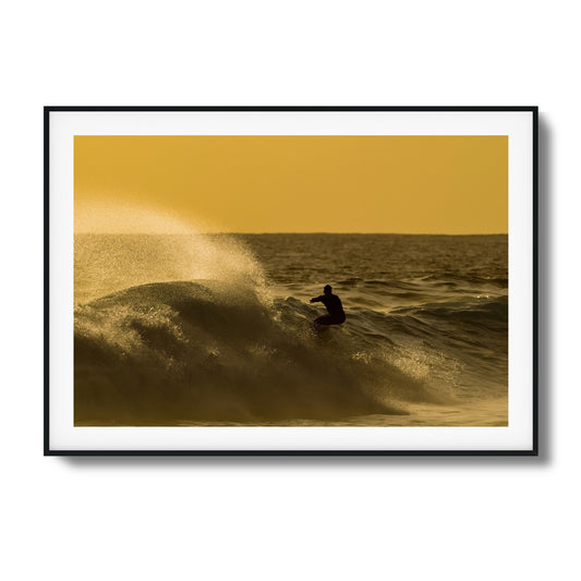 Golden Curl Framed Art