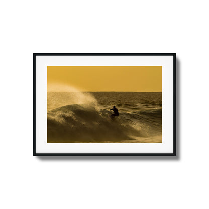 Golden Curl Framed Art