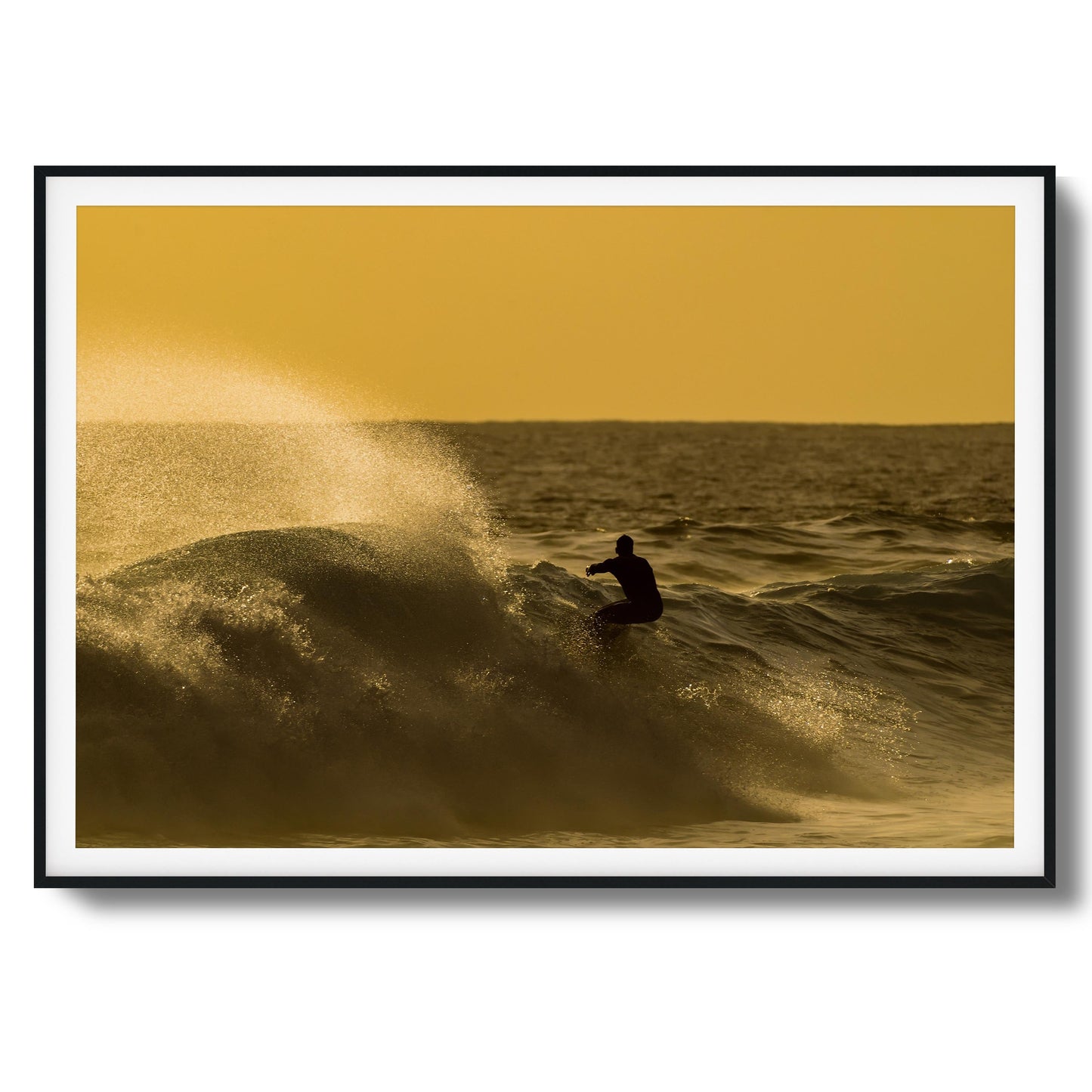 Golden Curl Framed Art