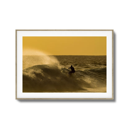 Golden Curl Framed Art