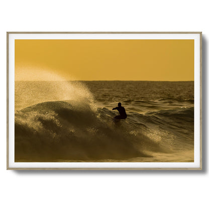 Golden Curl Framed Art