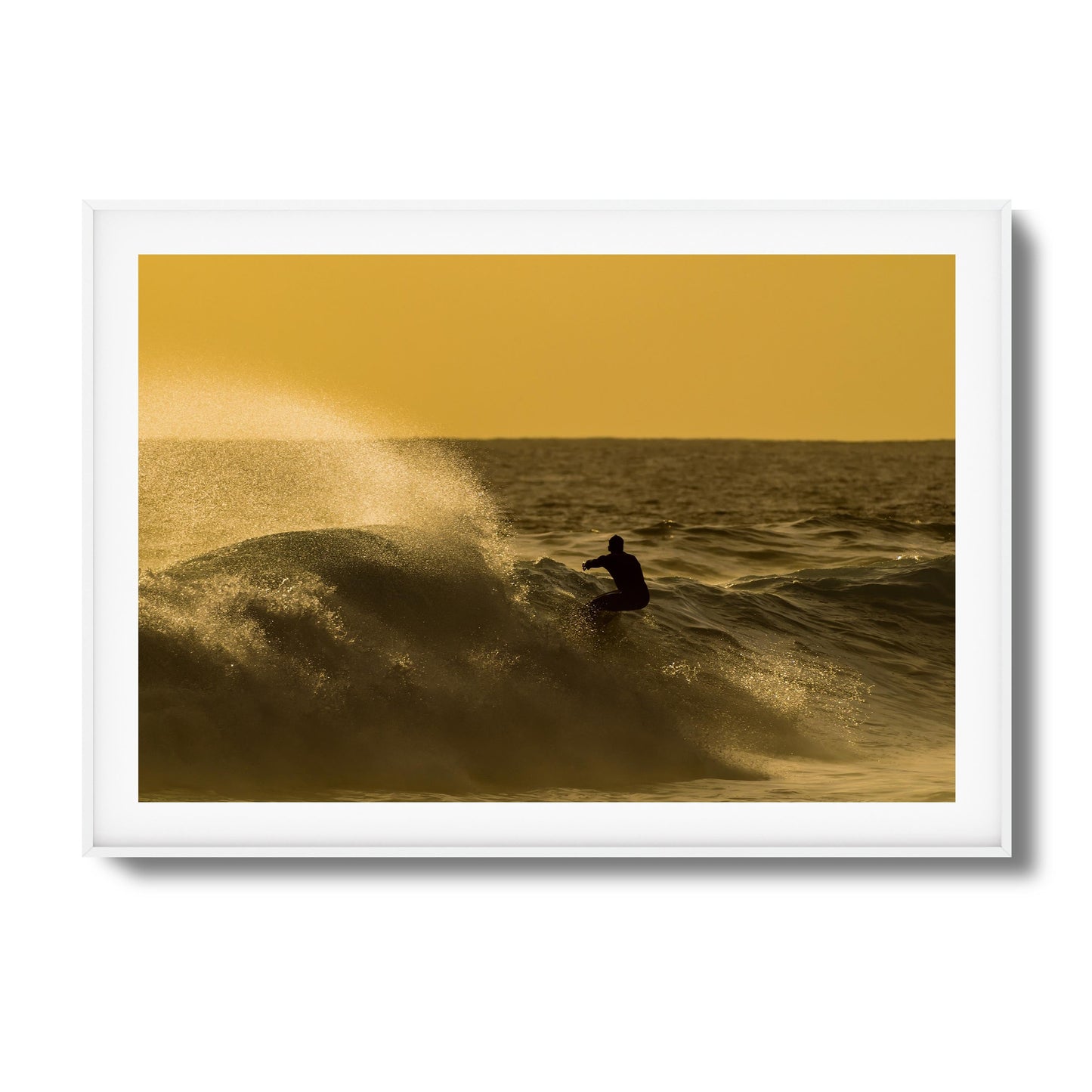 Golden Curl Framed Art