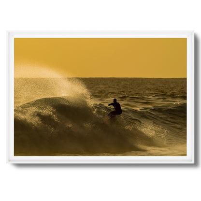 Golden Curl Framed Art