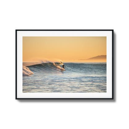 Golden Hour Surfer Framed Art