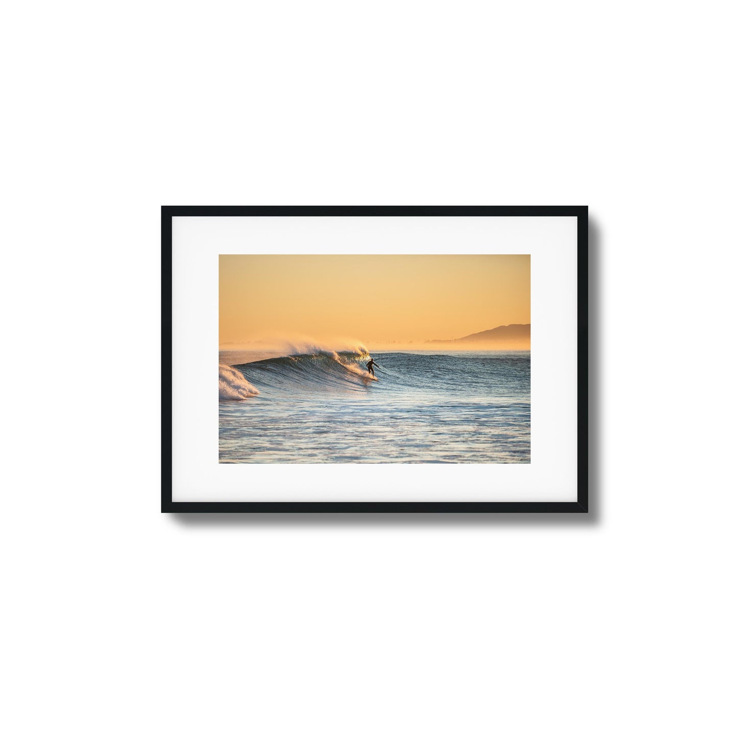 Golden Hour Surfer Framed Art