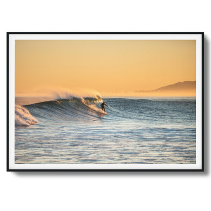 Golden Hour Surfer Framed Art