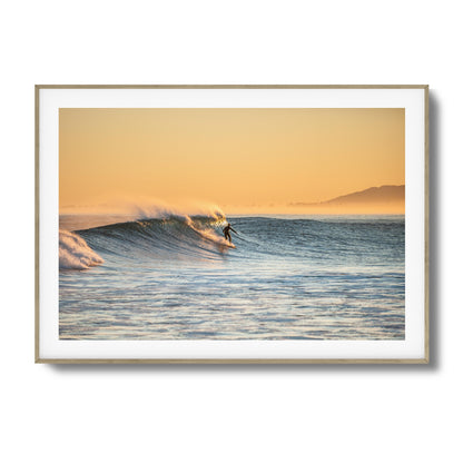 Golden Hour Surfer Framed Art
