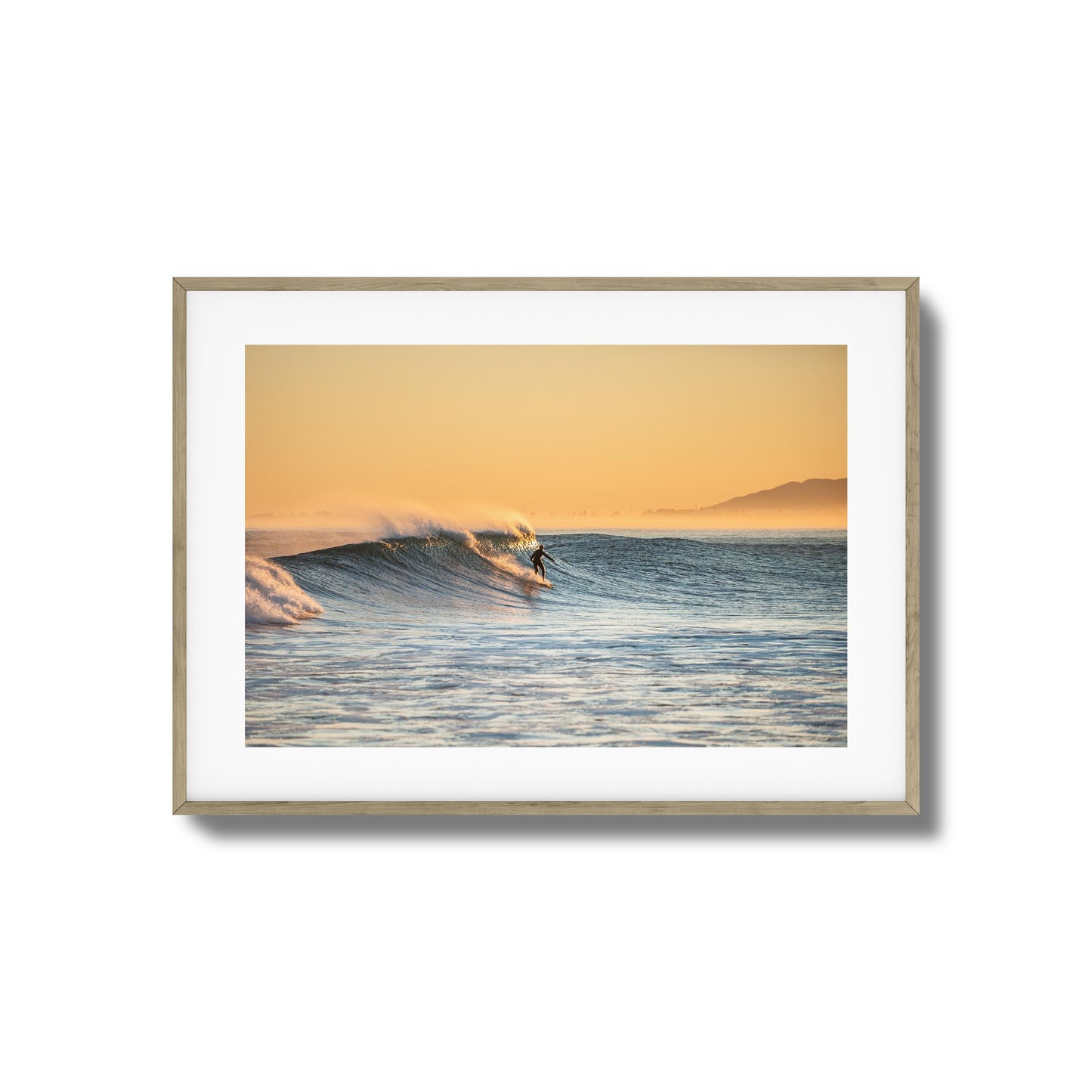 Golden Hour Surfer Framed Art