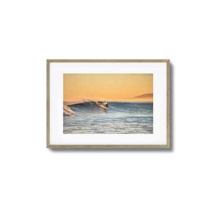 Golden Hour Surfer Framed Art