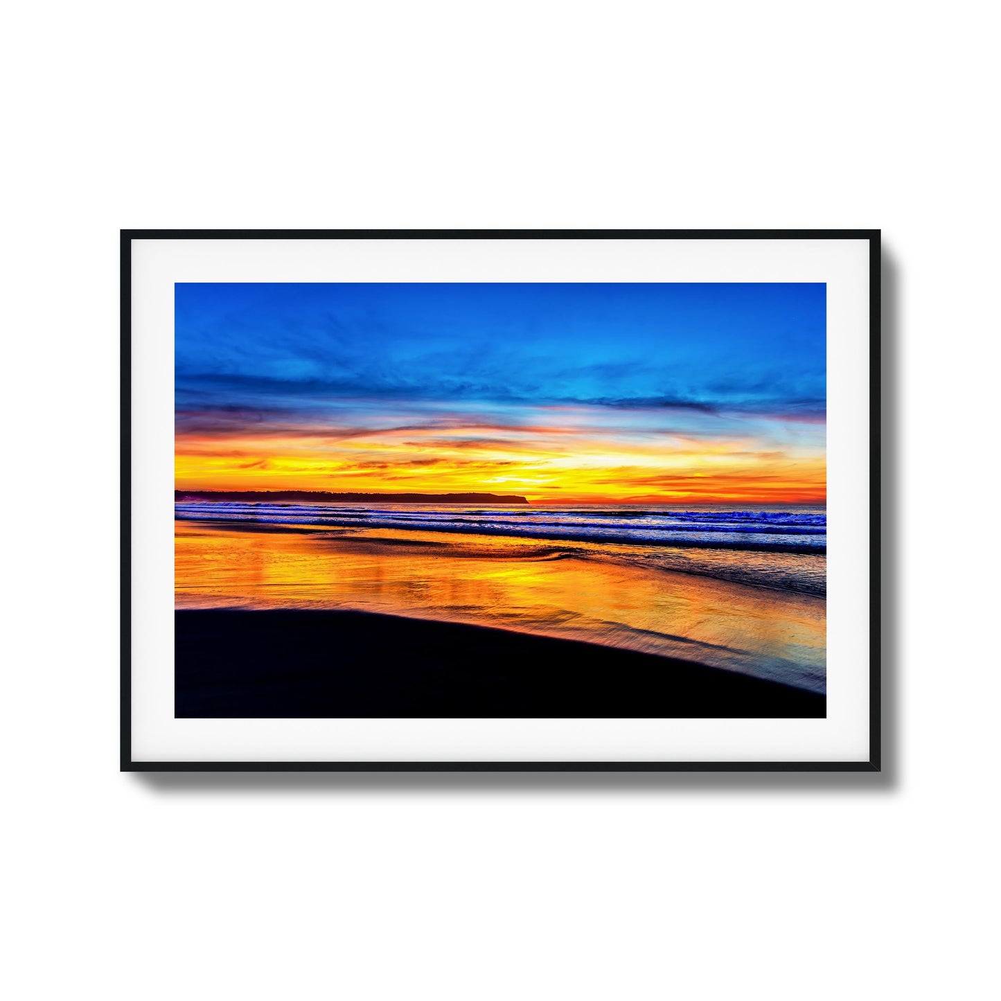 Golden Shoreline Framed Art