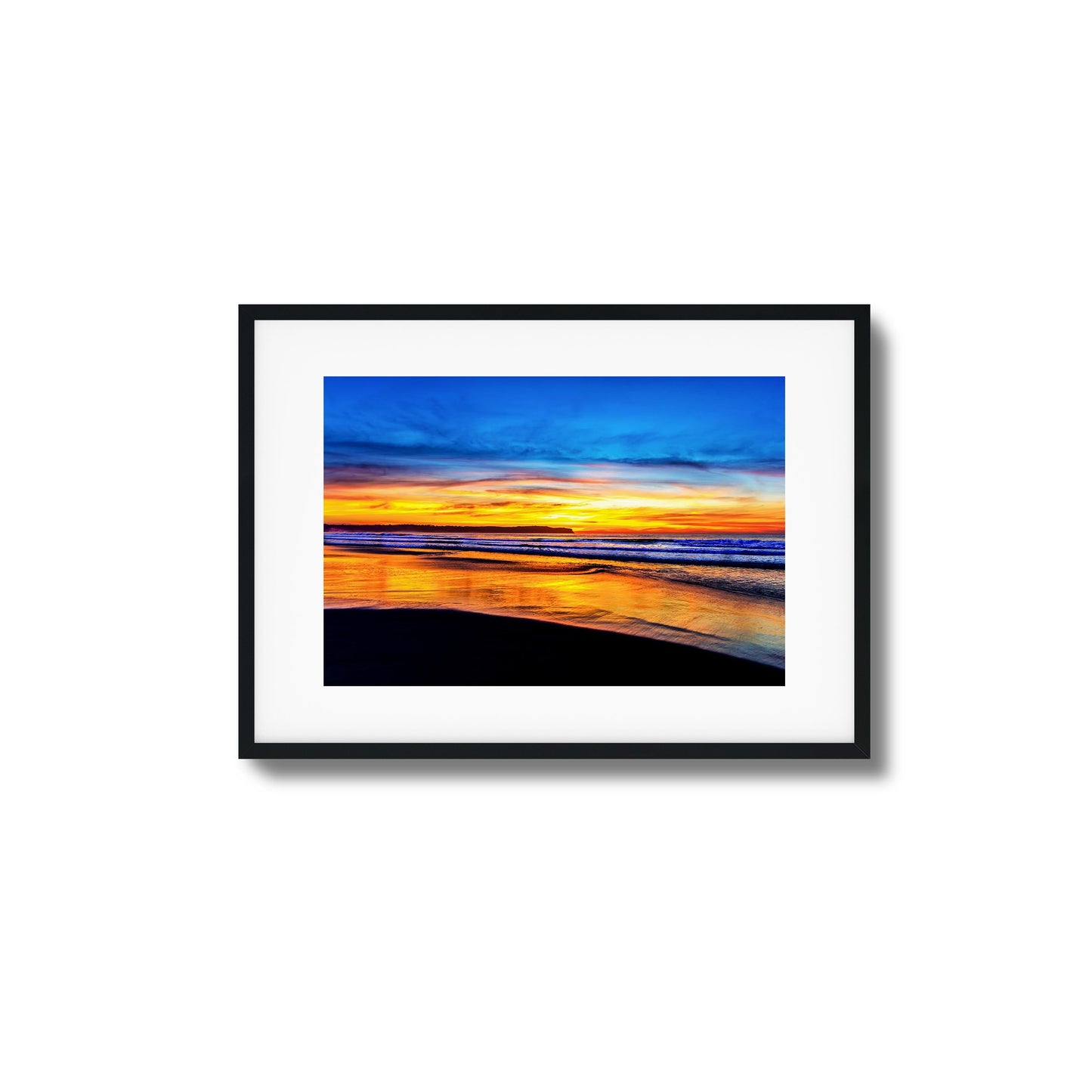 Golden Shoreline Framed Art