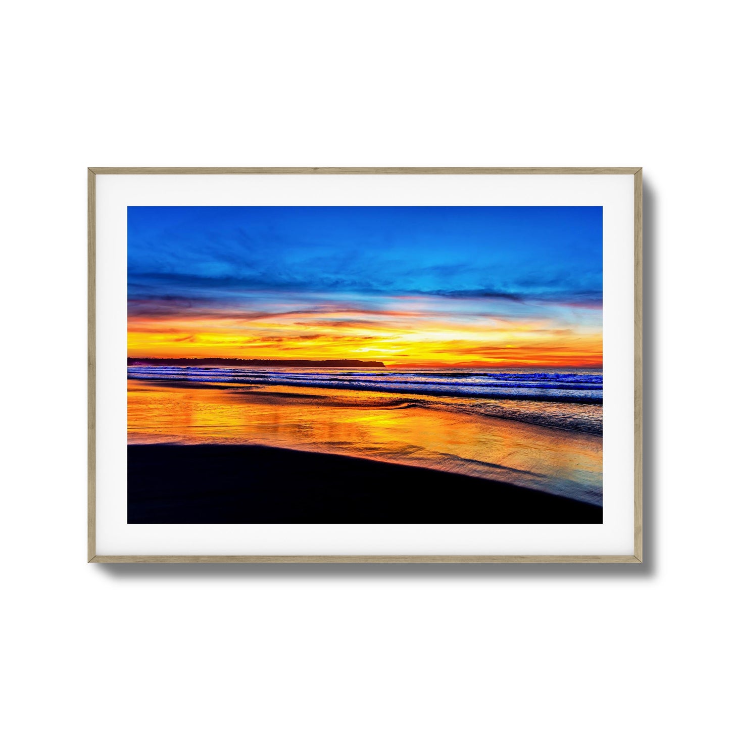 Golden Shoreline Framed Art