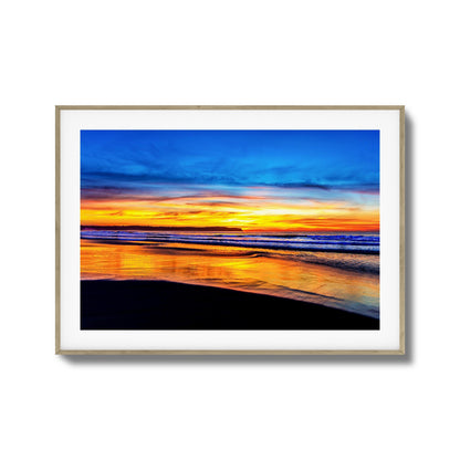 Golden Shoreline Framed Art