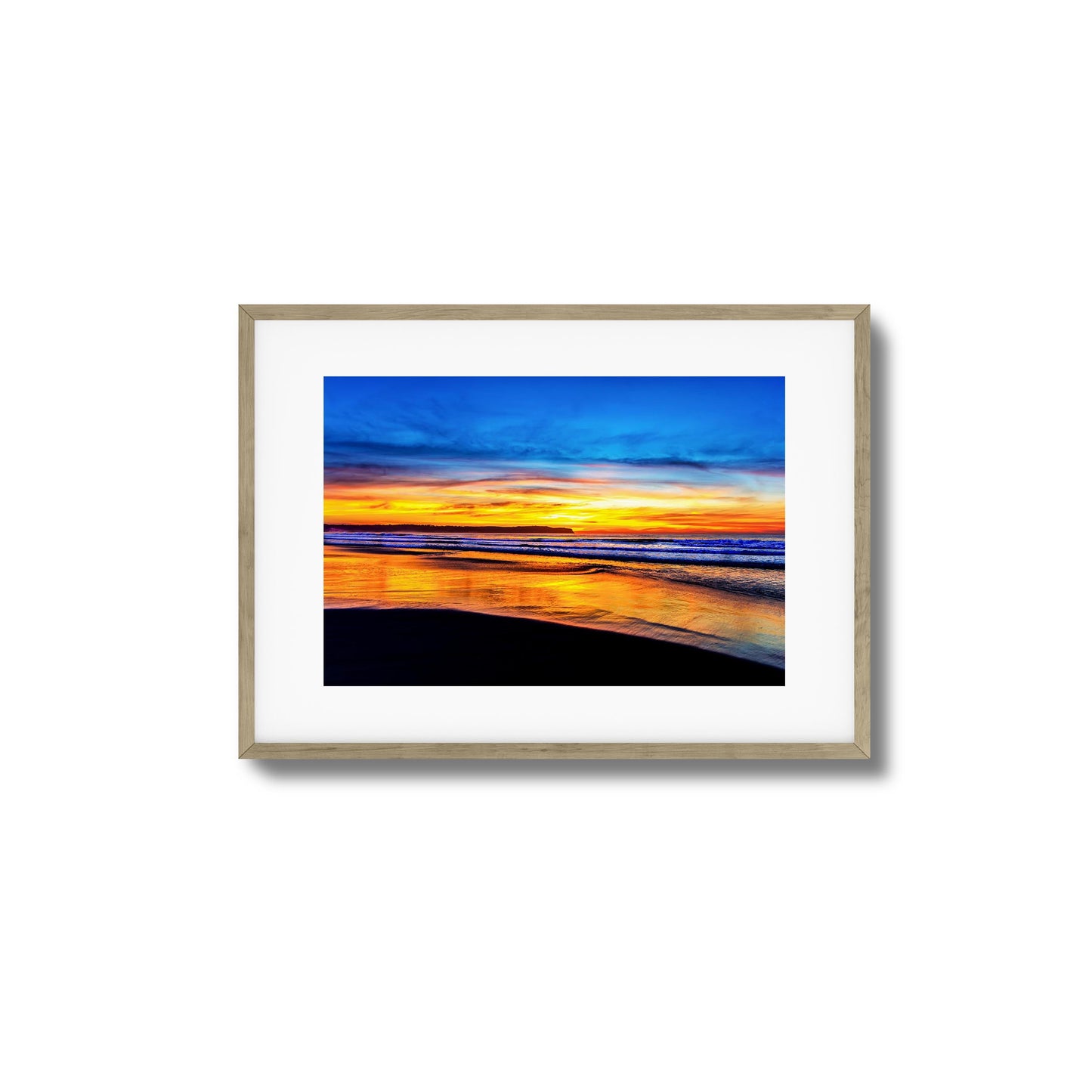 Golden Shoreline Framed Art