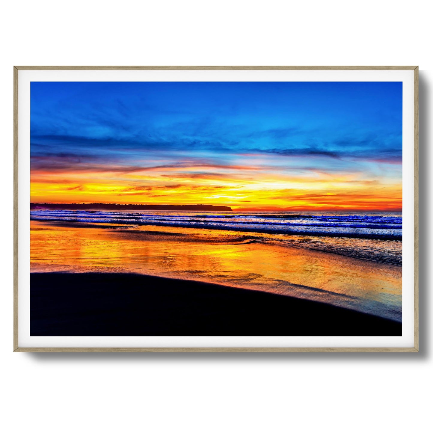 Golden Shoreline Framed Art