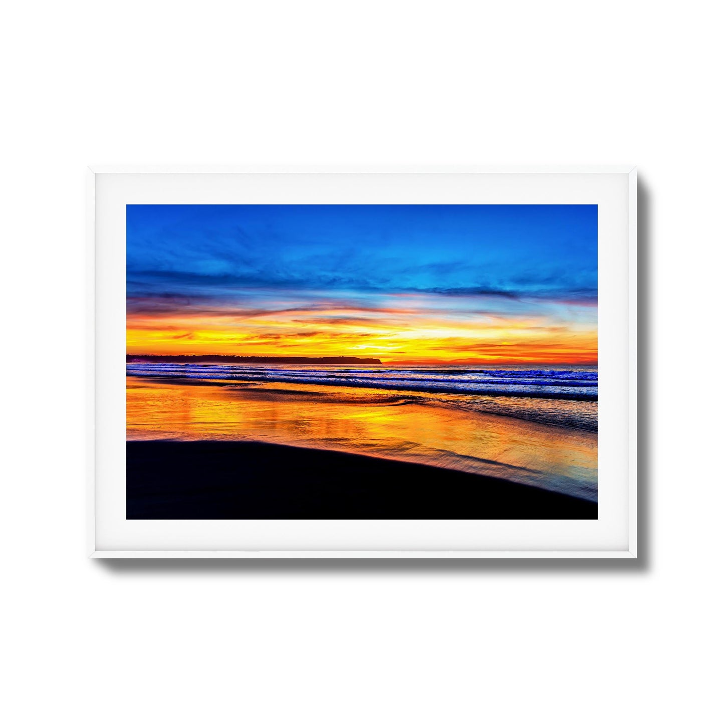 Golden Shoreline Framed Art