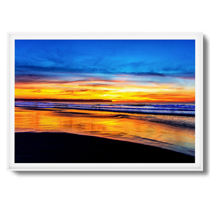 Golden Shoreline Framed Art
