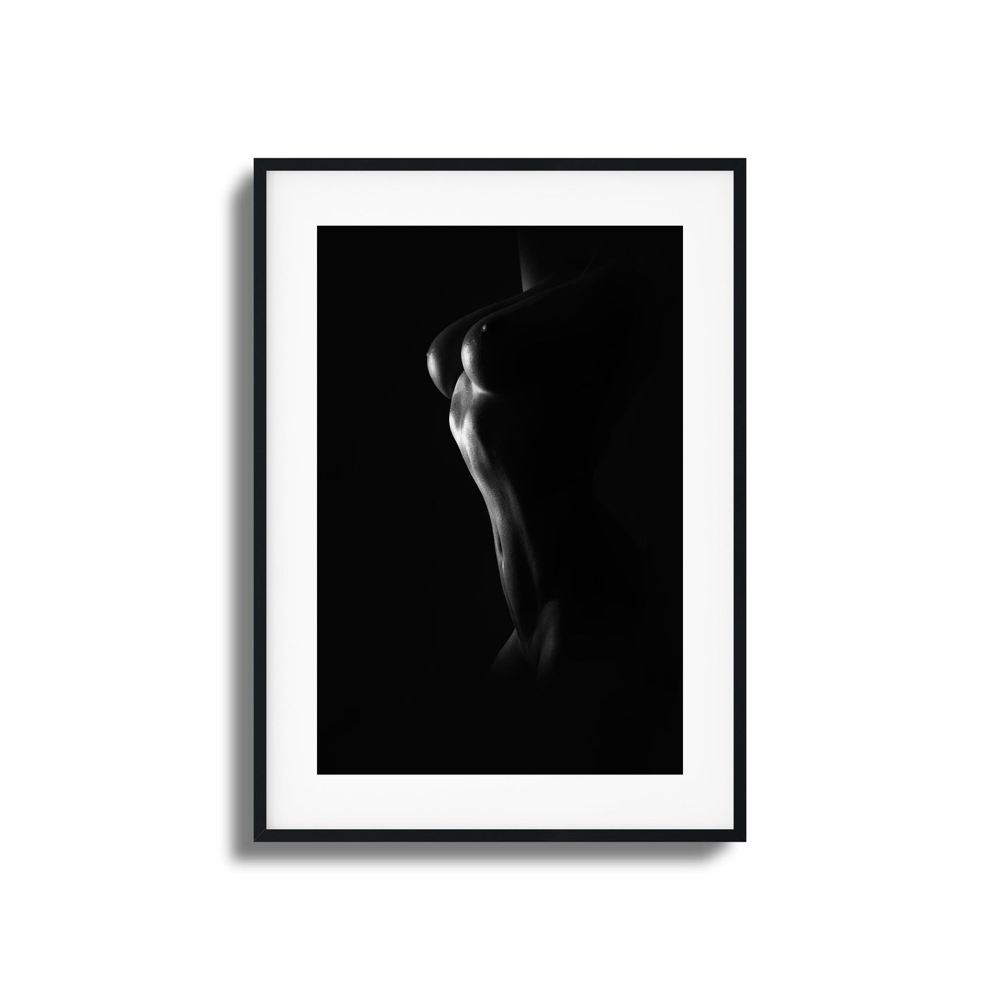 Grace and Curves in Black and White Framed Art