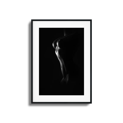 Grace and Curves in Black and White Framed Art