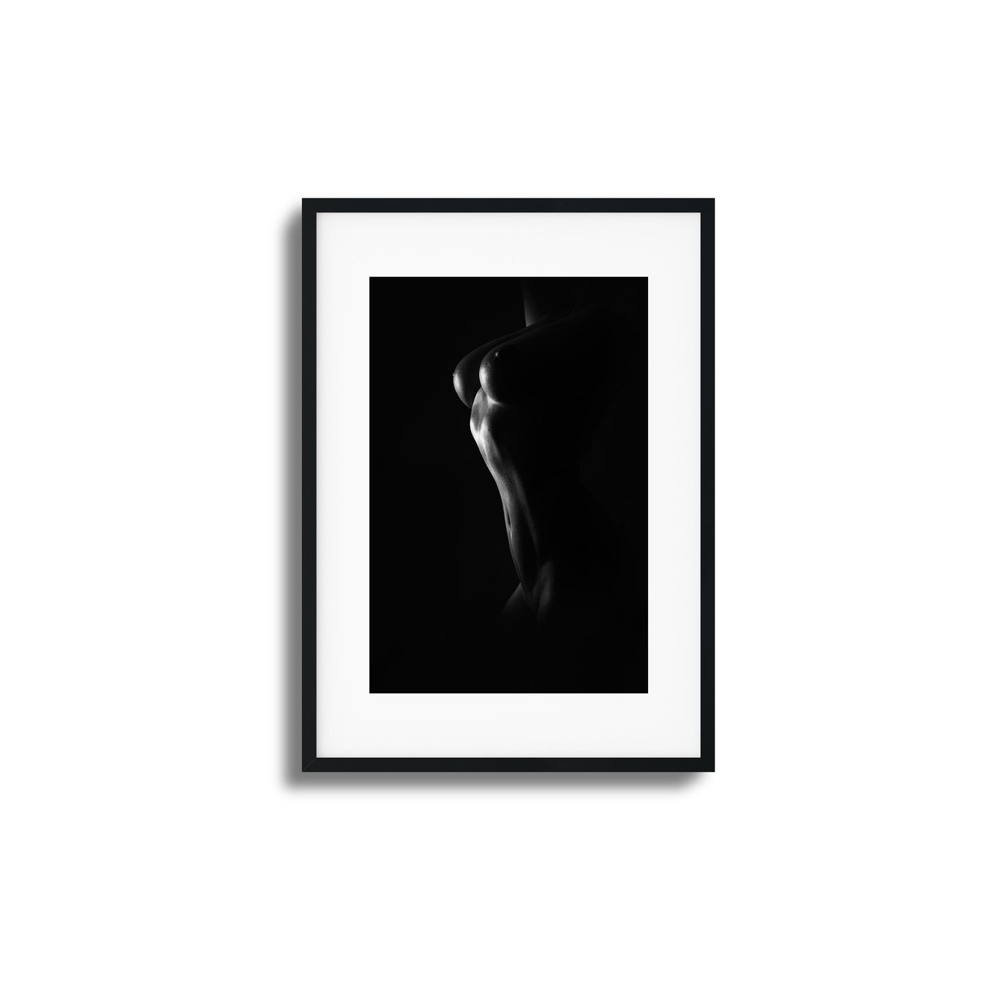 Grace and Curves in Black and White Framed Art