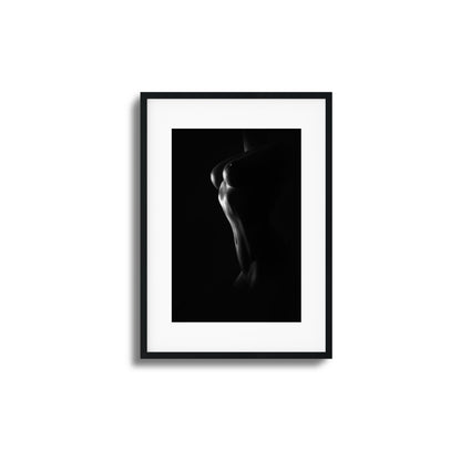 Grace and Curves in Black and White Framed Art