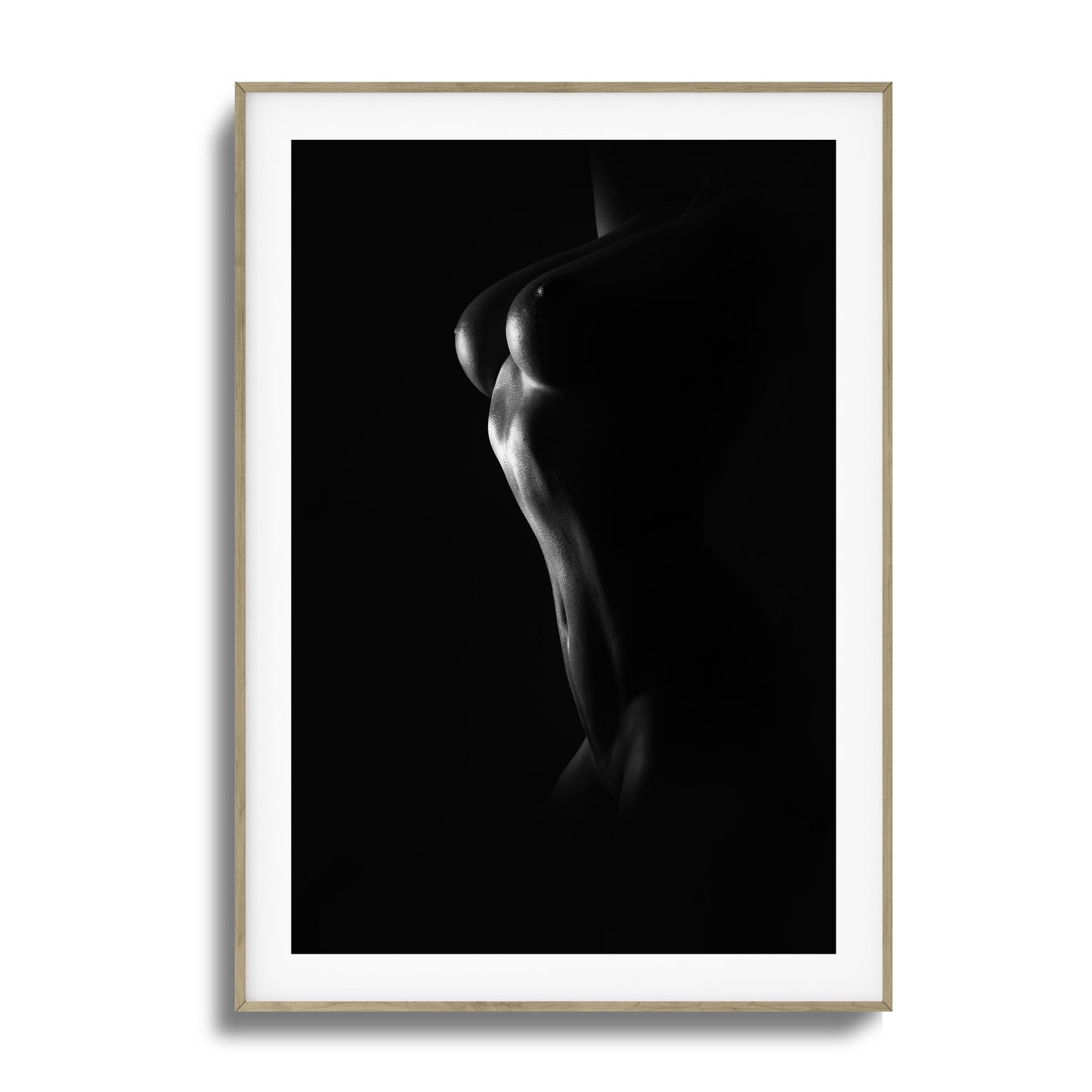 Grace and Curves in Black and White Framed Art