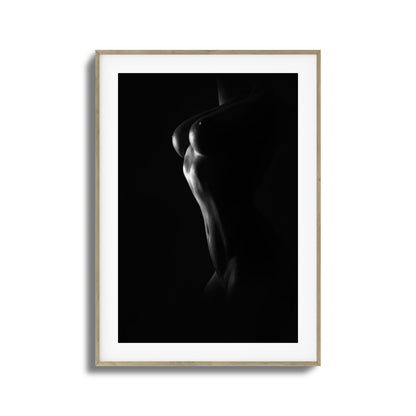 Grace and Curves in Black and White Framed Art