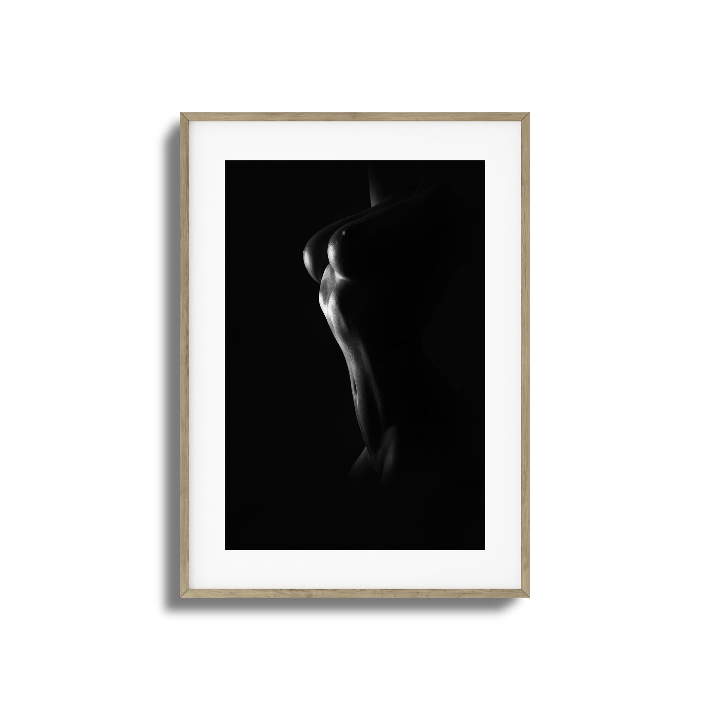 Grace and Curves in Black and White Framed Art