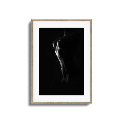 Grace and Curves in Black and White Framed Art