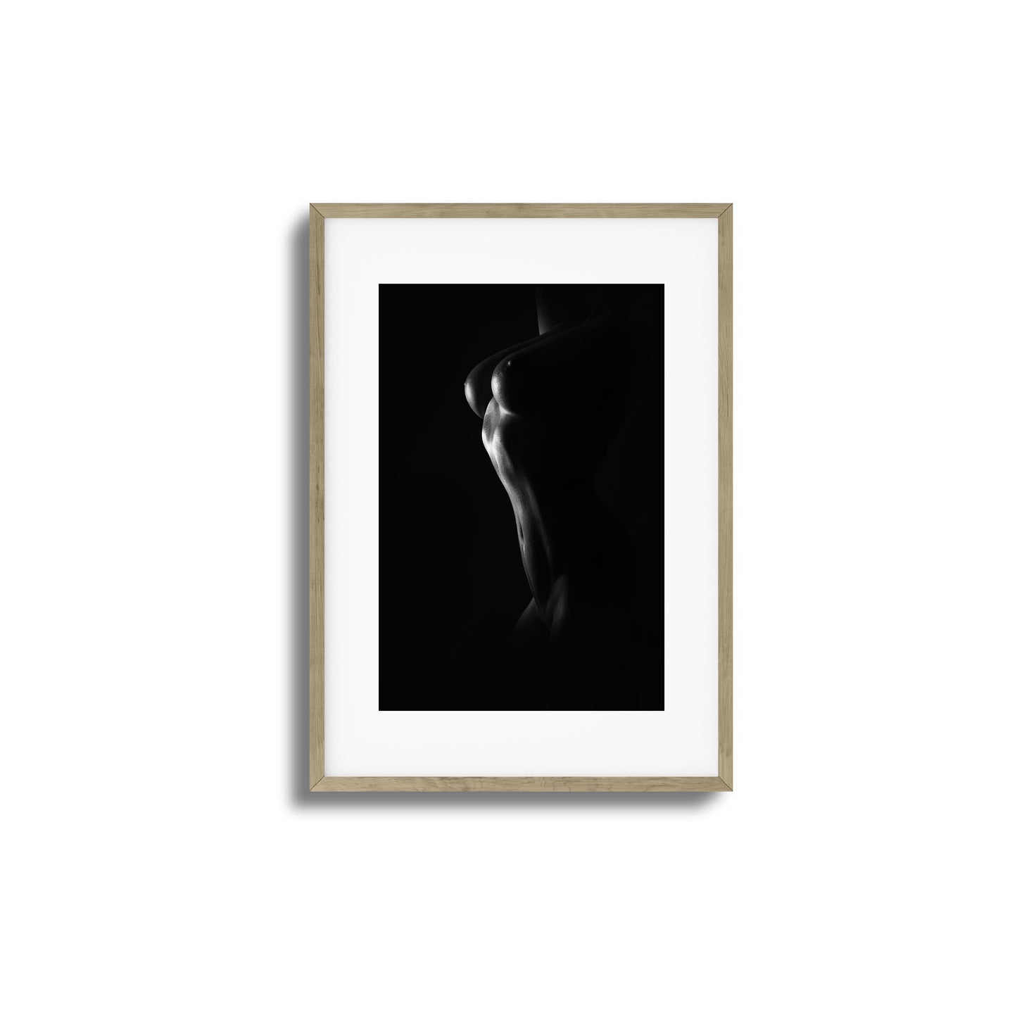 Grace and Curves in Black and White Framed Art