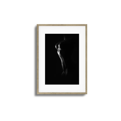 Grace and Curves in Black and White Framed Art