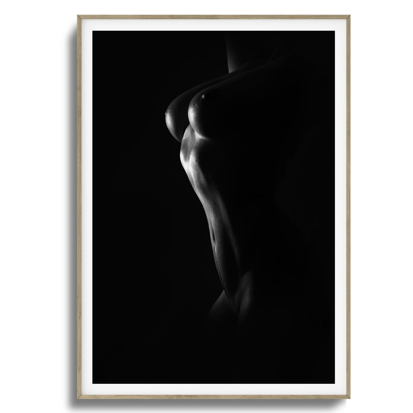 Grace and Curves in Black and White Framed Art