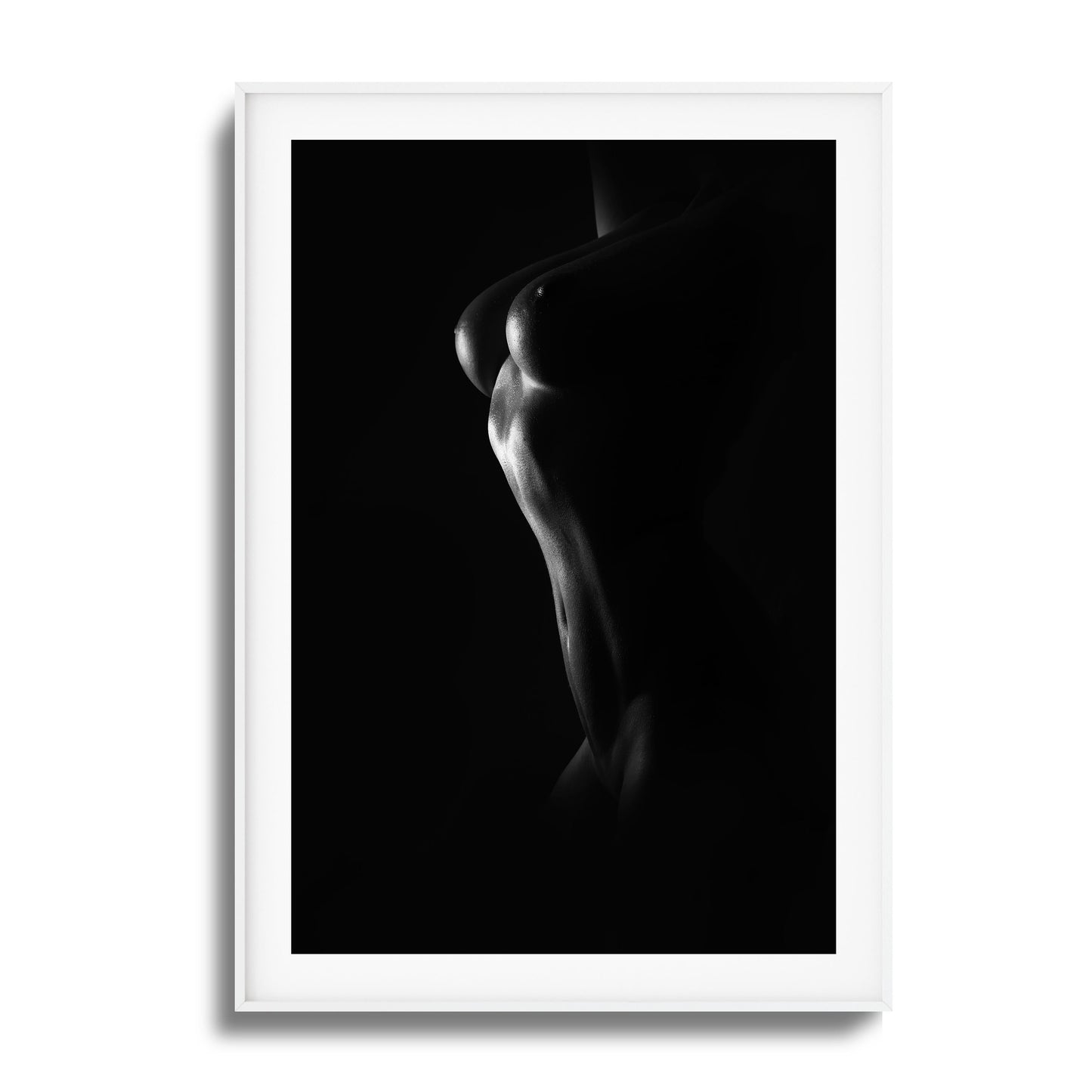 Grace and Curves in Black and White Framed Art