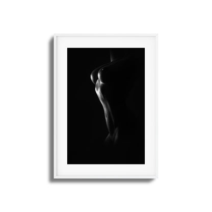 Grace and Curves in Black and White Framed Art