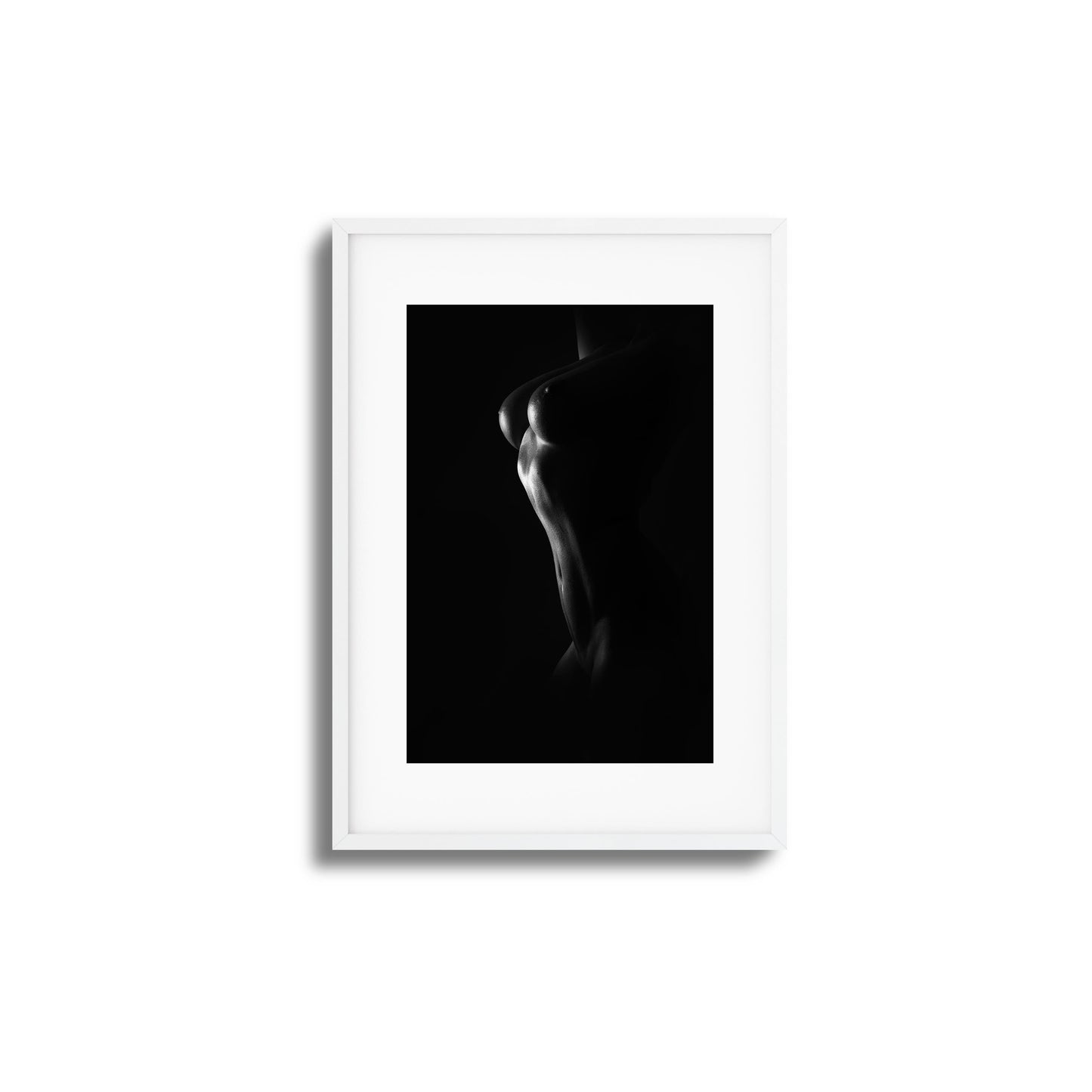 Grace and Curves in Black and White Framed Art