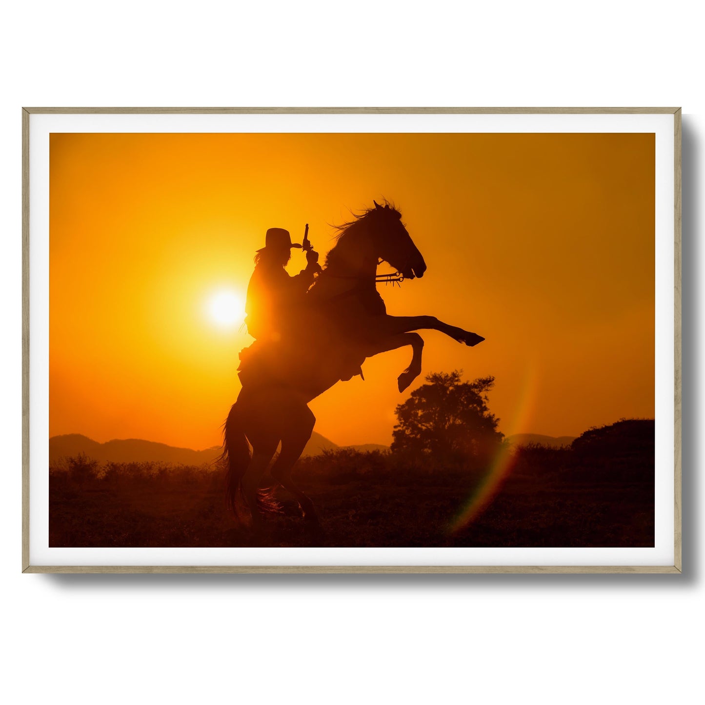 High Noon Rebel Framed Art