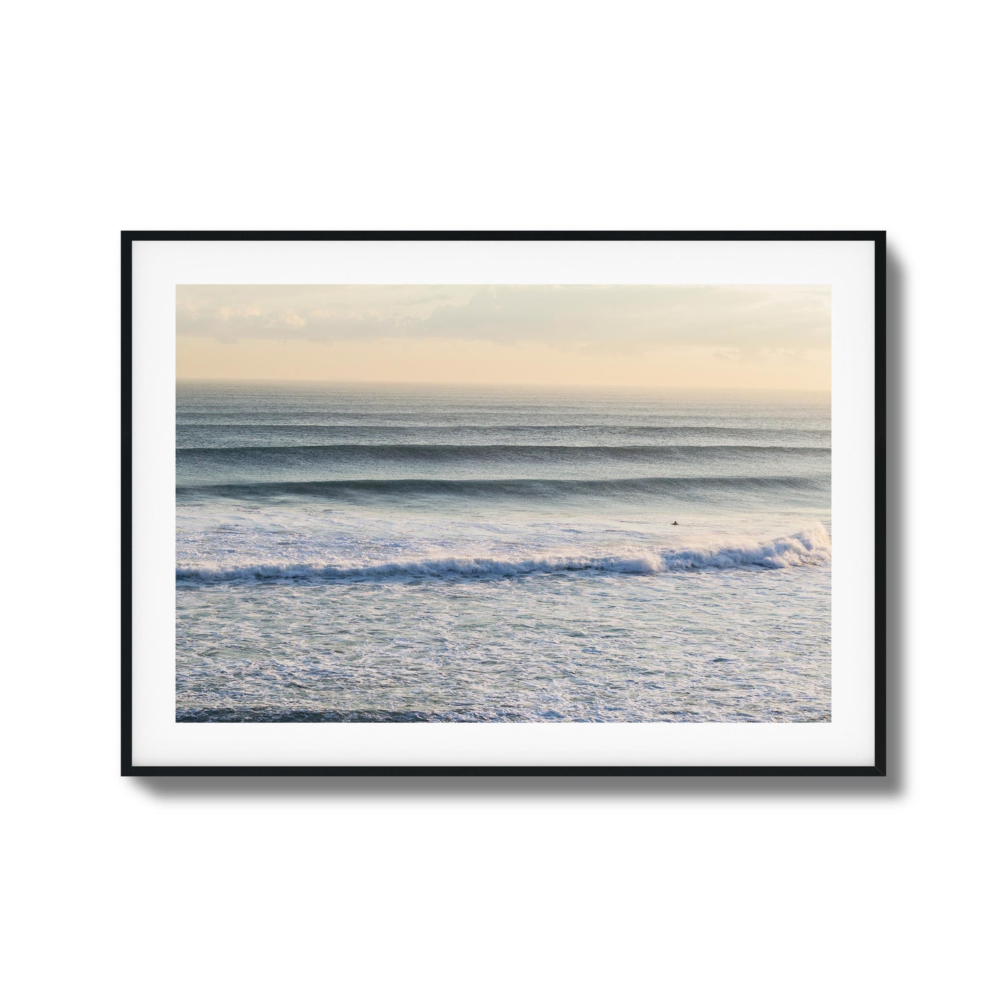 Horizon Wave Flow Framed Art