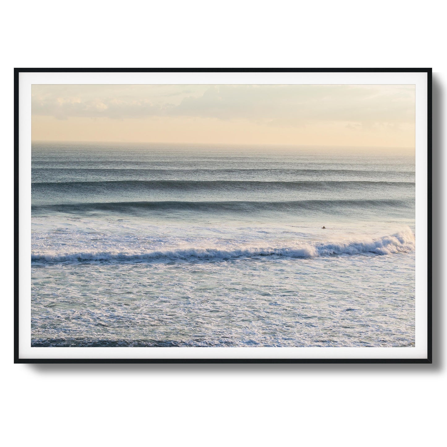 Horizon Wave Flow Framed Art