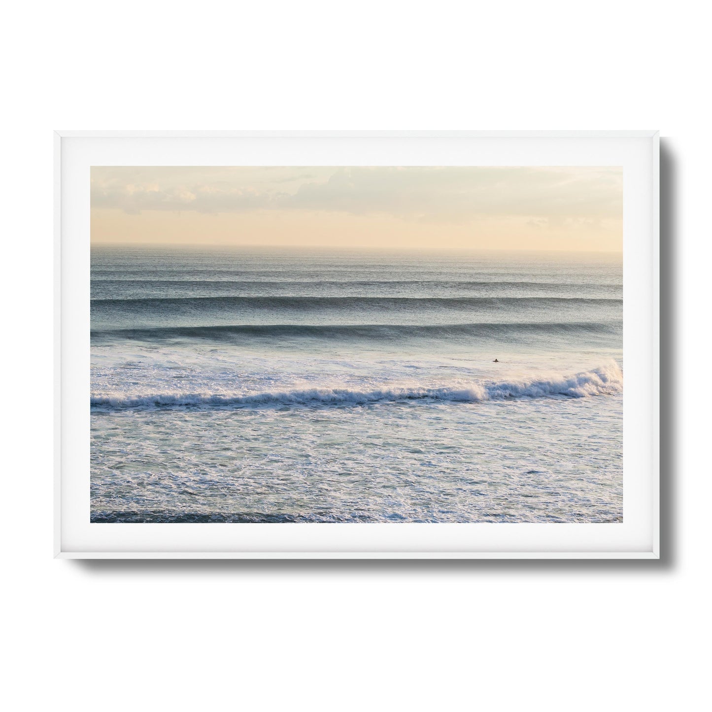 Horizon Wave Flow Framed Art