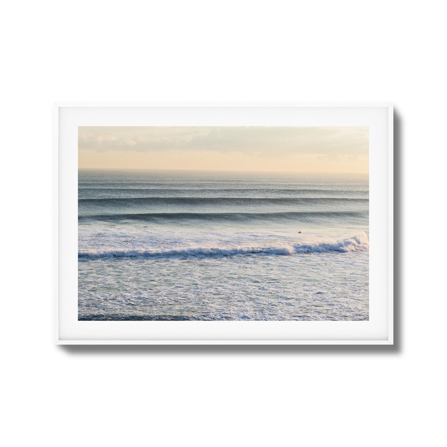 Horizon Wave Flow Framed Art