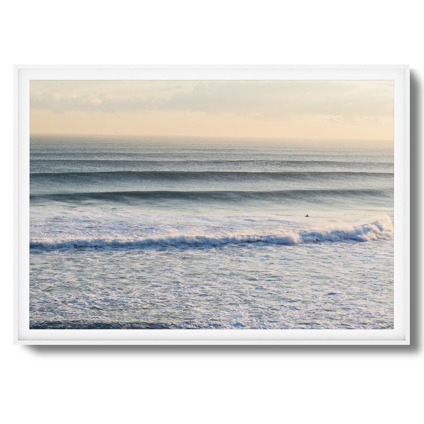 Horizon Wave Flow Framed Art