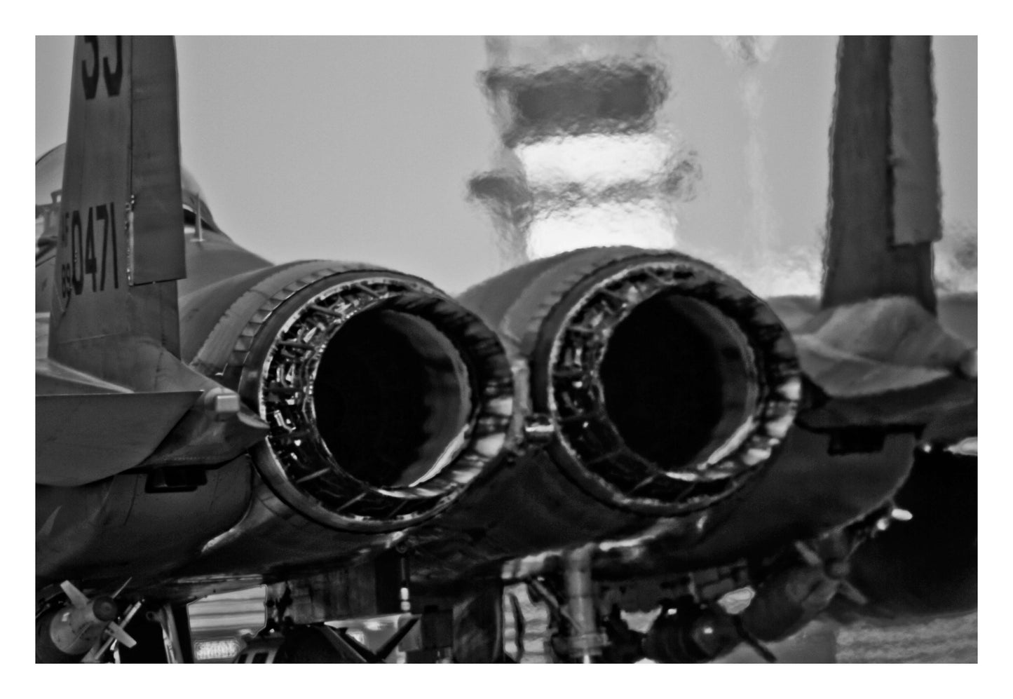 Jet Exhaust Heat Blur Framed Art