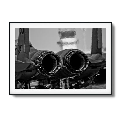 Jet Exhaust Heat Blur Framed Art - Assure Spark