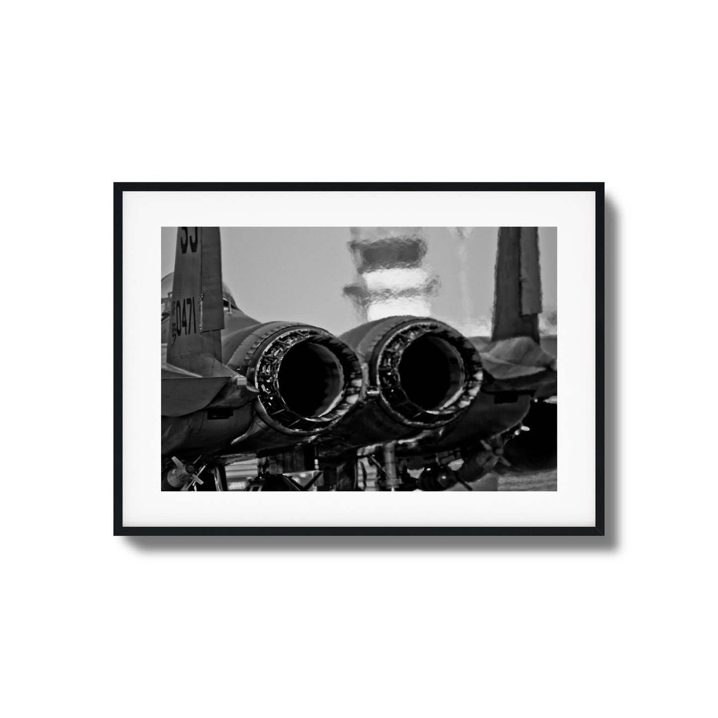 Jet Exhaust Heat Blur Framed Art