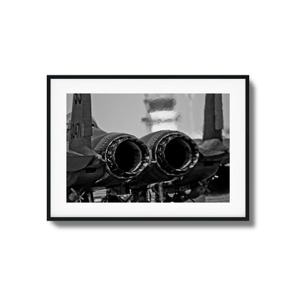 Jet Exhaust Heat Blur Framed Art