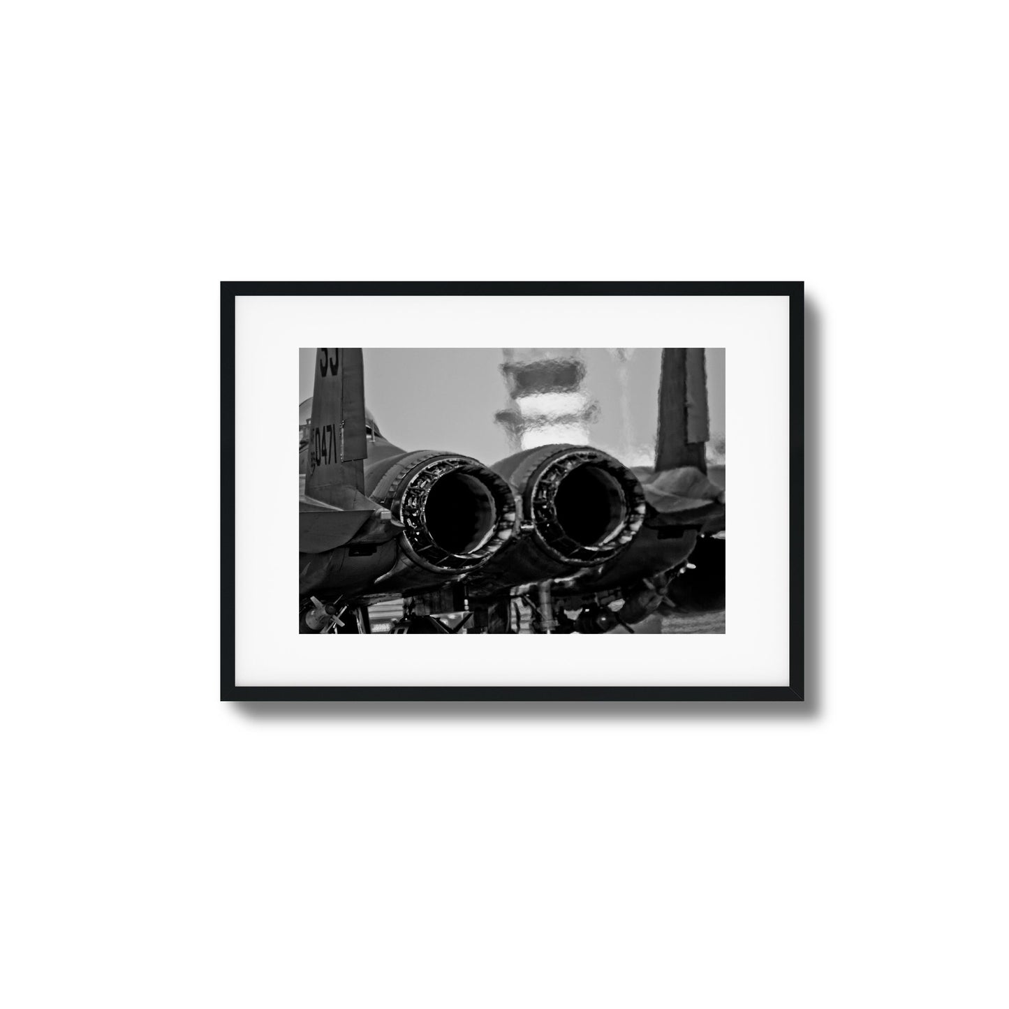 Jet Exhaust Heat Blur Framed Art